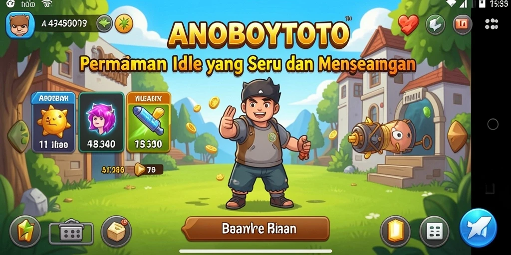 Gameplay Idle ANOBOYTOTO yang seru dan menenangkan.