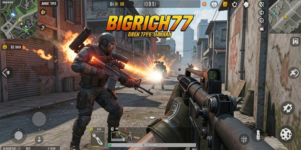 Tampilan gameplay seru di BIGRICH77 dengan aksi menegangkan.