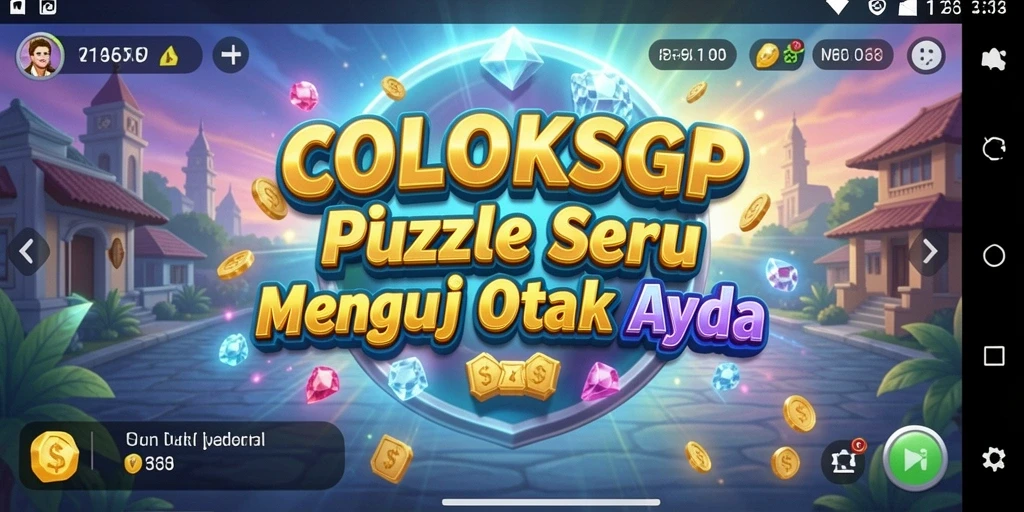 Gameplay COLOKSGP yang menantang dan menarik di layar.