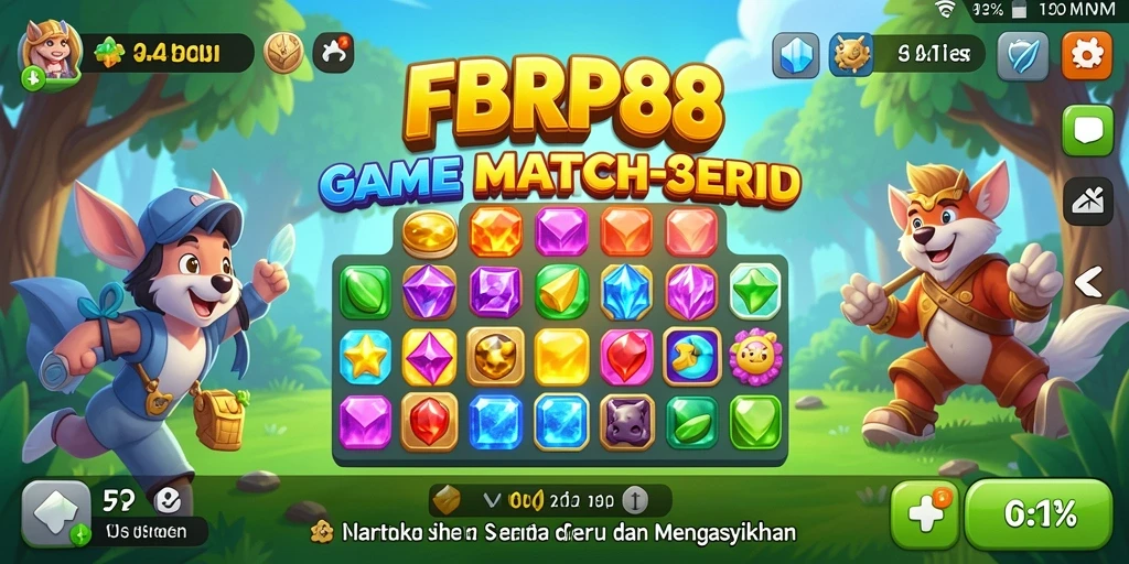 Tampilan gameplay FBRP88 yang penuh warna dan menantang.