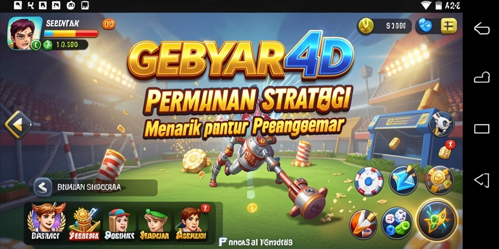 Tampilan gameplay menarik dalam GEBYAR4D yang penuh strategi.