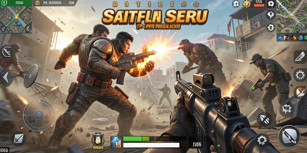 Screenshot gameplay ID66 menampilkan aksi pertempuran yang seru dan dinamis.