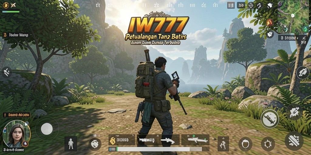 Tampilan gameplay IW777 yang menakjubkan di dunia terbuka.