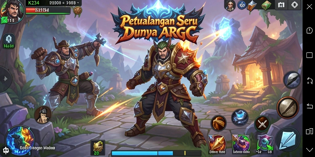 Tampilan gameplay K234 yang memukau dengan pertarungan seru ARPG.