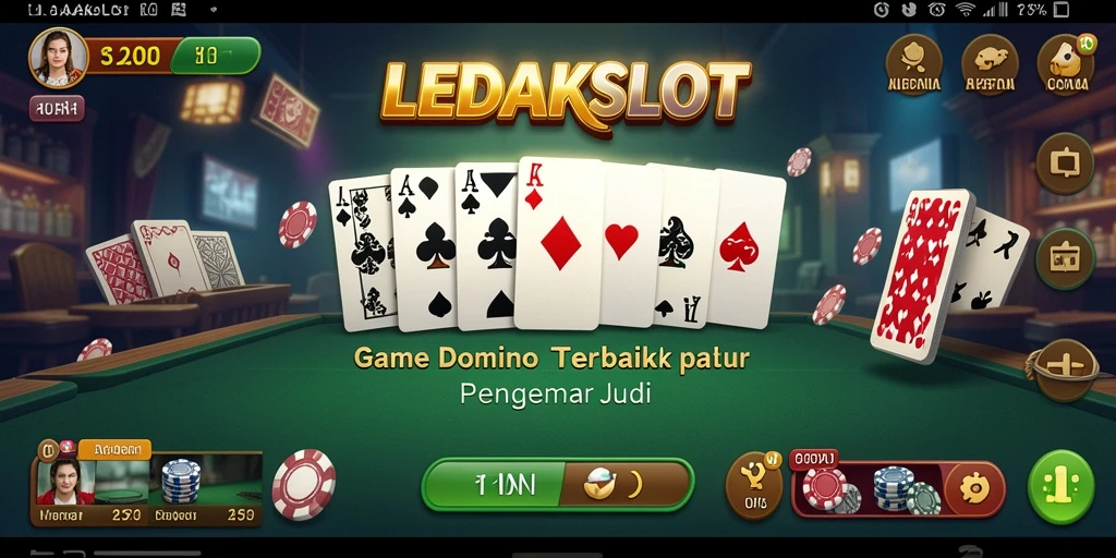 Tampilan permainan domino yang menarik di LEDAKSLOT.