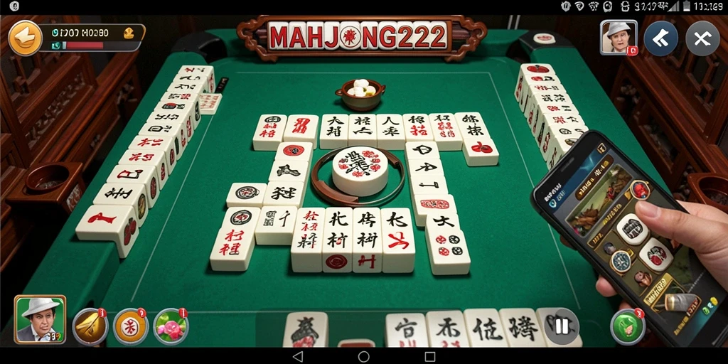 Tampilan antarmuka MAHJONG222 yang sederhana dan intuitif.