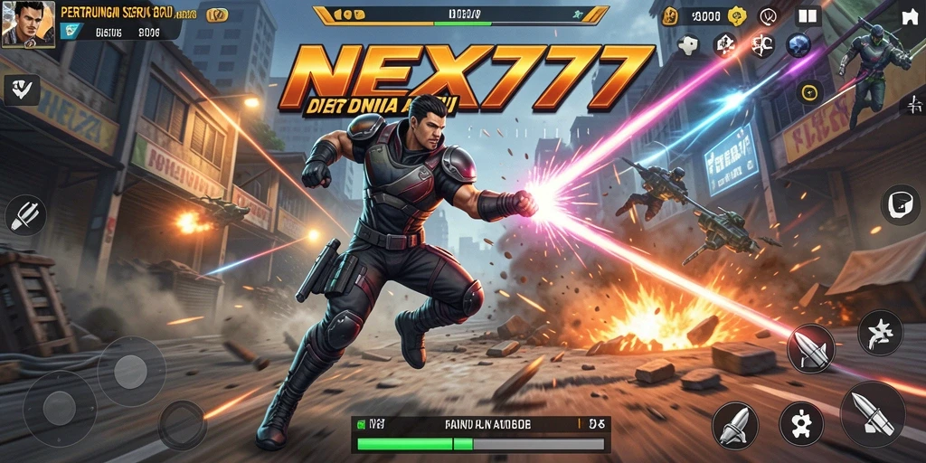 Tampilan gameplay NEX777 yang mendebarkan dan penuh aksi.