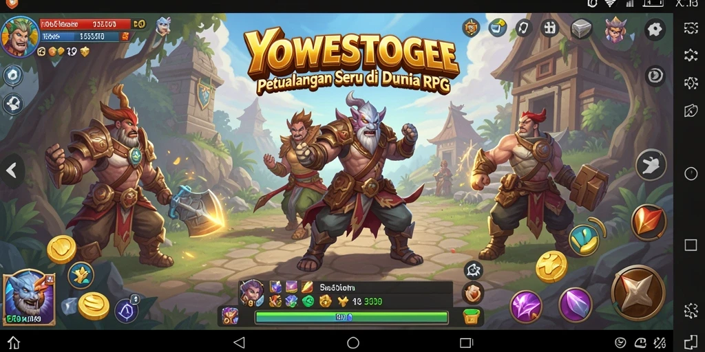 Tampilan gameplay RPG yang mendebarkan dan penuh aksi.