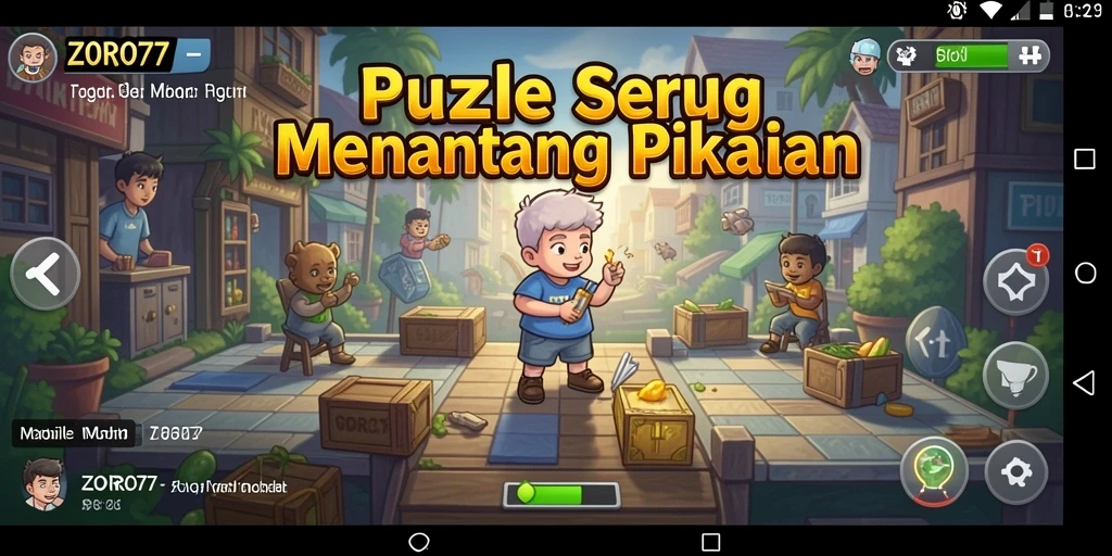 Gameplay ZORO77 menampilkan pengalaman puzzle yang menarik dan menantang.